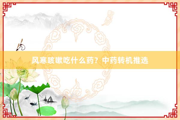 风寒咳嗽吃什么药？中药转机推选